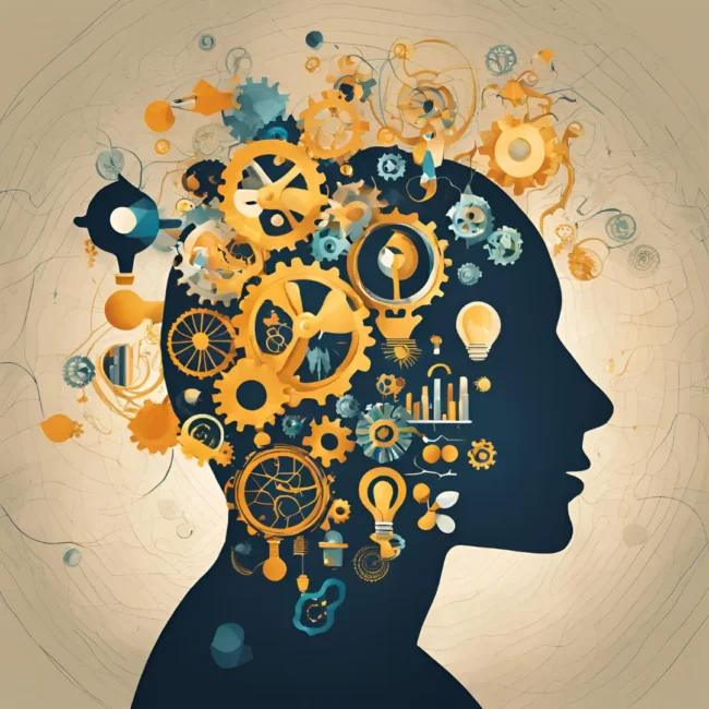 opportunity recognition an abstract picture of different cogwheels and ideas